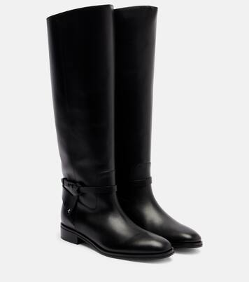 Lawton leather knee-high boots | Jimmy Choo
