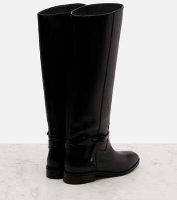 Lawton leather knee-high boots | Jimmy Choo