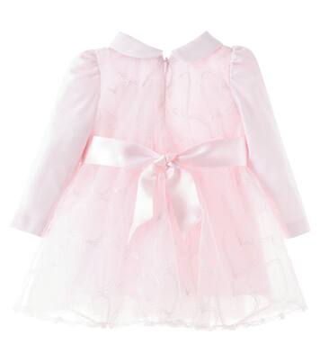 Baby embroidered tulle dress | Monnalisa