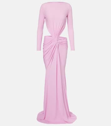 Gathered crêpe jersey gown | Alex Perry