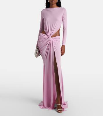 Gathered crêpe jersey gown | Alex Perry