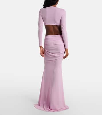 Gathered crêpe jersey gown | Alex Perry