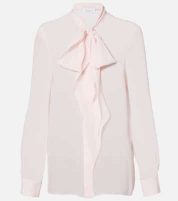 Shildon tie-neck silk blouse | Gabriela Hearst