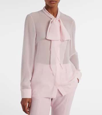 Shildon tie-neck silk blouse | Gabriela Hearst