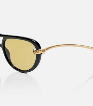 Gafas de sol de aviador Knot  | Bottega Veneta