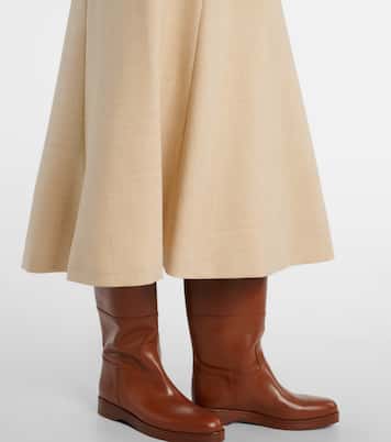 Virgin wool midi skirt | Moncler