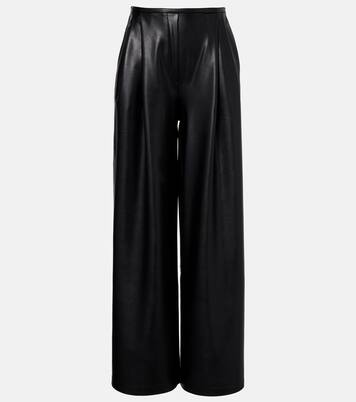 Pleated high-rise wide-leg pants | Norma Kamali