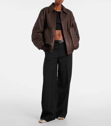 Pamela ribbed-knit cotton-blend crop top | Calvin Klein Collection