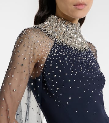 Zadie caped embellished gown | Jenny Packham