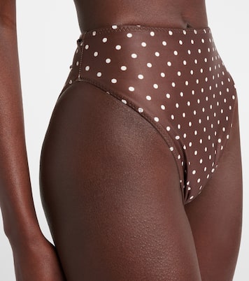 Polka-dot high-rise bikini bottoms | Same
