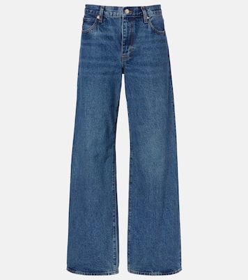 Bubble mid-rise barrel-leg jeans | Frame