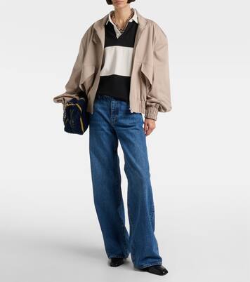 Bubble mid-rise barrel-leg jeans | Frame