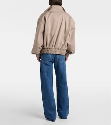 Bubble mid-rise barrel-leg jeans | Frame