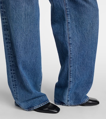 Bubble mid-rise barrel-leg jeans | Frame