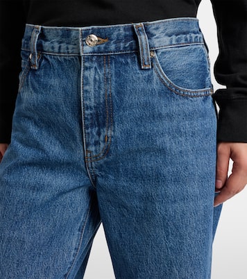 Bubble mid-rise barrel-leg jeans | Frame