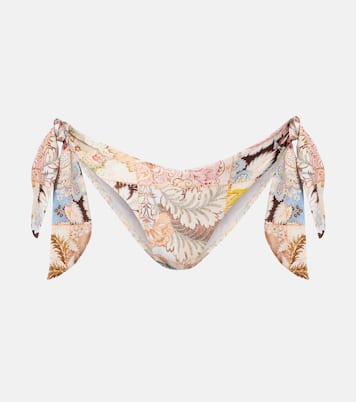 Daylight printed low-rise bikini bottoms | Zimmermann