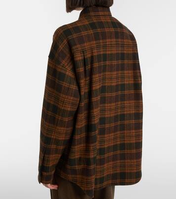 Darby checked wool and cashmere overshirt | Loro Piana