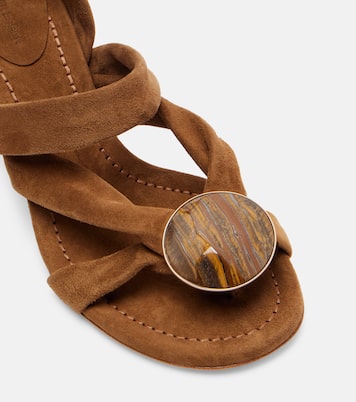 Doma embellished suede sandals | Christopher Esber