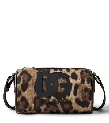 DG leopard-print canvas crossbody bag | Dolce&Gabbana Kids