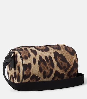 DG leopard-print canvas crossbody bag | Dolce&Gabbana Kids