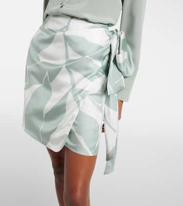 Strano printed silk twill miniskirt | Max Mara