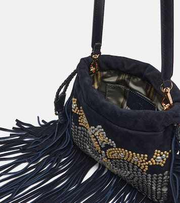 Kalispera 스몰 스터드 스웨이드 숄더 백 | Etro