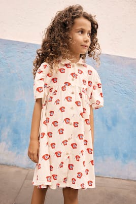 Kleid aus Baumwolle | Bonton