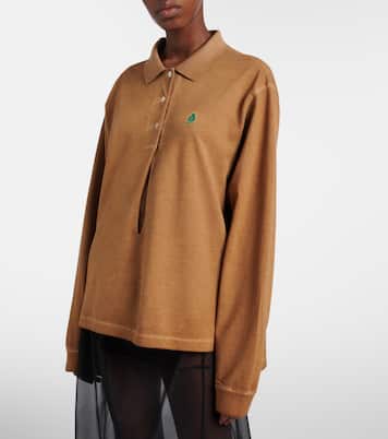 Oversize-Hemd aus Baumwoll-Piqué | Prada