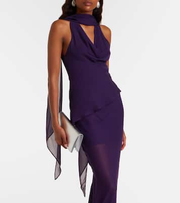 Top Diosa in georgette drappeggiato | De La Vali