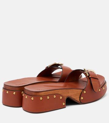 Alight leather mules | Zimmermann