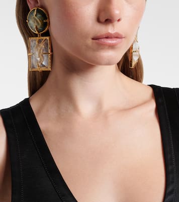 Cassandre clip-on earrings | Saint Laurent