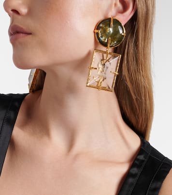 Cassandre clip-on earrings | Saint Laurent