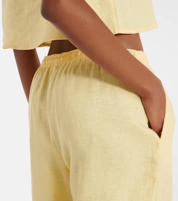 Pantalon ample Aurelia en lin | Asceno