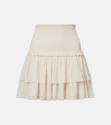 Farrah tiered miniskirt | Poupette St Barth