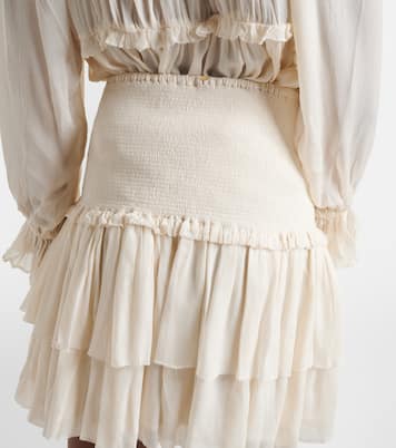 Farrah tiered miniskirt | Poupette St Barth