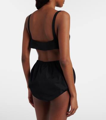 Oversized silk crêpe de chine bra top | Prada