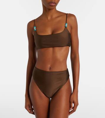 Muse beaded bikini top | Jade Swim