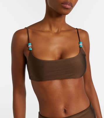 Muse beaded bikini top | Jade Swim