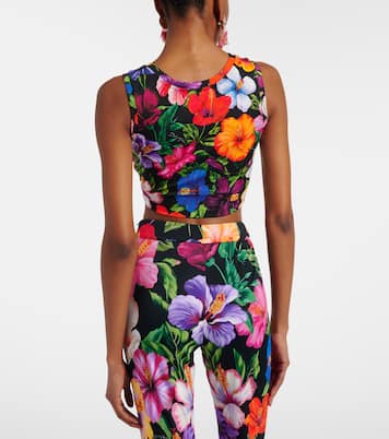 Floral cotton crop top | Dolce&Gabbana