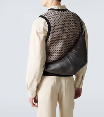 Croissant Medium leather shoulder bag | Lemaire