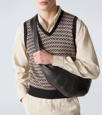 Croissant Medium leather shoulder bag | Lemaire