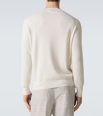 Pull en coton côtelé | Brunello Cucinelli