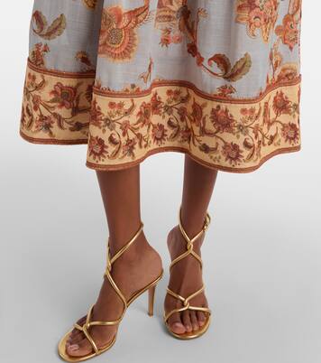 Aster paisley cotton bustier dress | Zimmermann