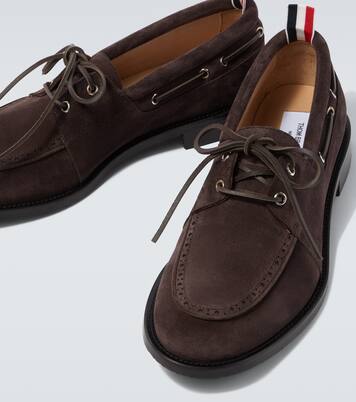 Suede boat shoes | Thom Browne
