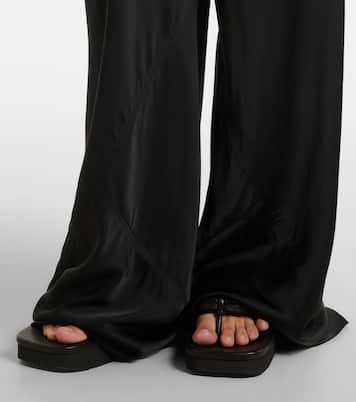 Bias cady crêpe cady wide-leg pants | Rick Owens