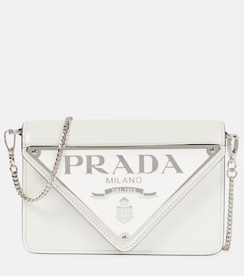 Schultertasche Triangle Mini aus Leder | Prada