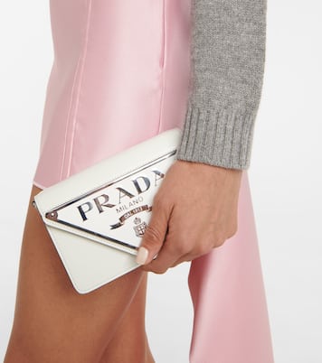 Schultertasche Triangle Mini aus Leder | Prada