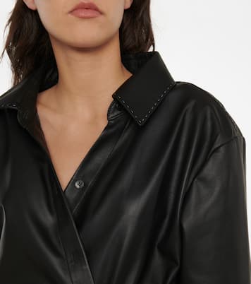 Robe portefeuille en cuir | Acne Studios