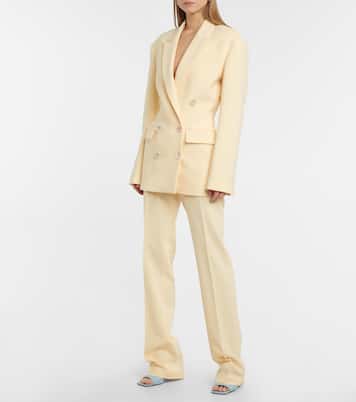 High-Rise-Hose aus Crêpe | The Attico