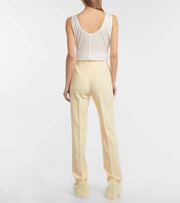 High-Rise-Hose aus Crêpe | The Attico